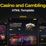 JACKPOT:  Online Casino Affiliate , Gambling and Betting HTML Website Template