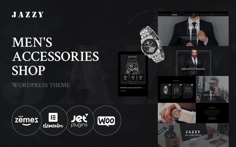 Jazzy - Men's Accessories Shop WooCommerce Theme Jazzy - Men's Accessories Shop WooCommerce Theme