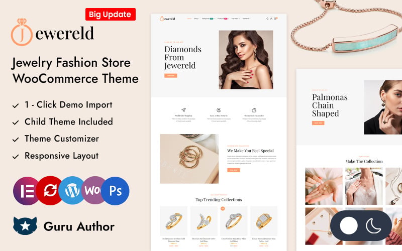 Jewereld - Jewelry Fashion Store Elementor WooCommerce Responsive Theme Jewereld - Jewelry Fashion Store Elementor WooCommerce Responsive Theme