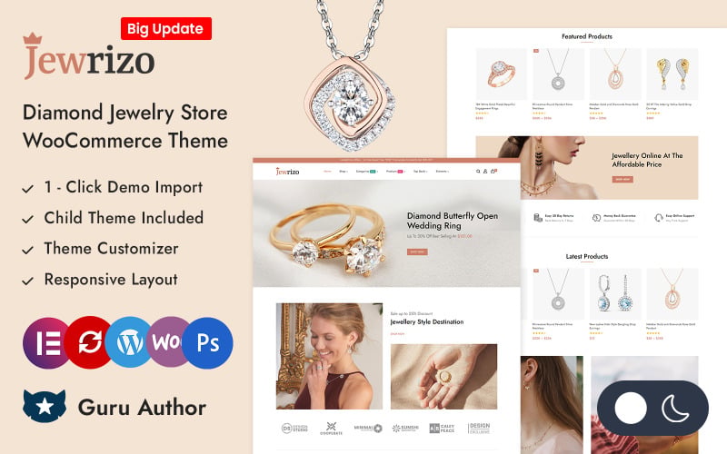 Jewrizo - Jewelry Store Elementor WooCommerce Responsive Theme Jewrizo - Jewelry Store Elementor WooCommerce Responsive Theme