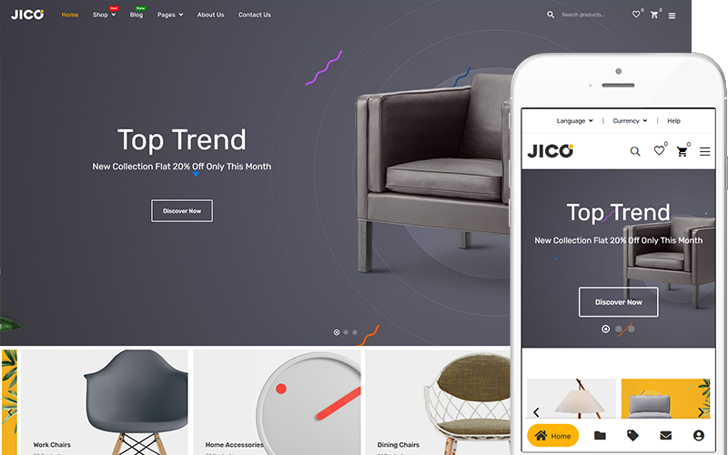Jico - Furniture Theme WooCommerce Theme Jico - Furniture Theme WooCommerce Theme