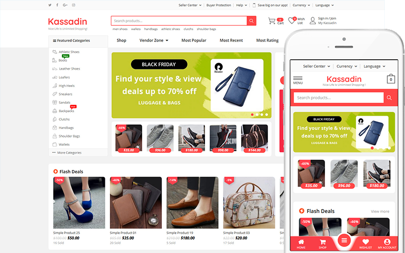 Kassadin - Website Template for Multi-Vendor Marketplace Kassadin - Website Template for Multi-Vendor Marketplace