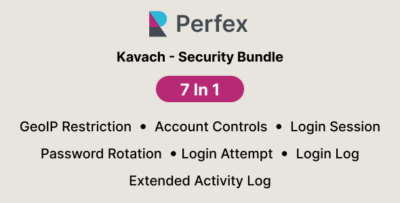 Kavach - Security Bundle for Perfex CRM