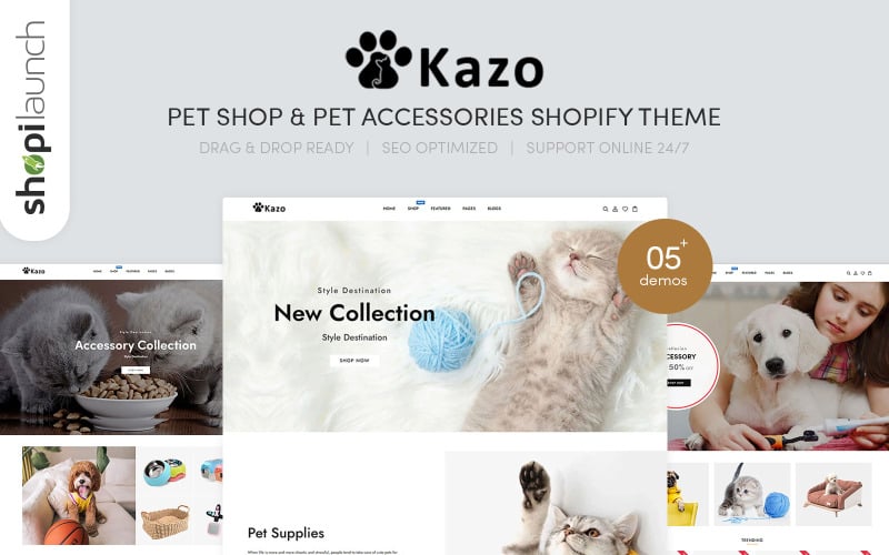 Kazo - Pet Shop & Pet Accessories Shopify Theme Kazo - Pet Shop & Pet Accessories Shopify Theme