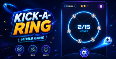 Kick A Ring | HTML5 Football Tap Arcade Game