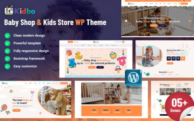 Kidbo - Baby Shop & Kids Store WordPress Theme