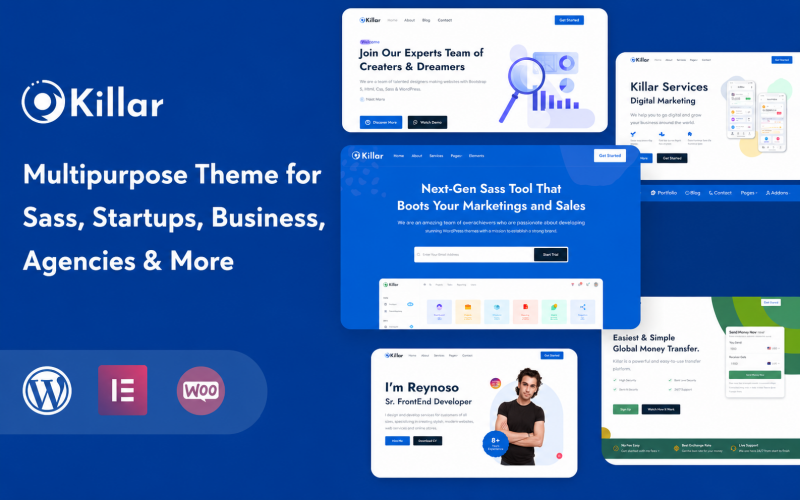 Killar - WooCommerce WordPress theme for SaaS Startup Business & Agency Killar - WooCommerce WordPress theme for SaaS Startup Business & Agency