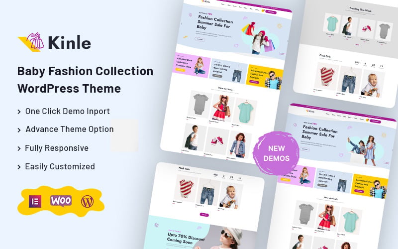 Kinle - Fashion Collection For Baby WordPress Theme Kinle - Fashion Collection For Baby WordPress Theme