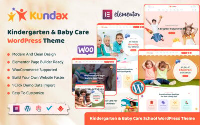 Kundax - Kindergarten Baby Care Children eCommerce & Shop Theme