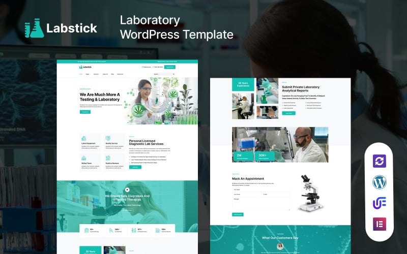 Labstick - Laboratory And Science Research WordPress Elementor Theme Labstick - Laboratory And Science Research WordPress Elementor Theme