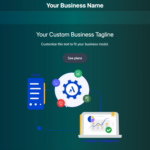 Landing Page Template with Customizable Features and Animations