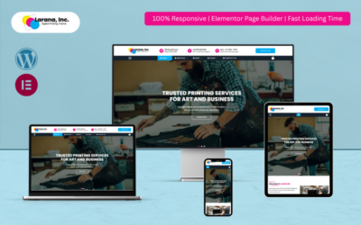 Larana Inc - Digital Printing WooCommerce Elementor Template