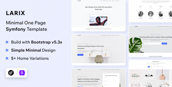 Larix - Symfony Landing Page Template Larix - Symfony Landing Page Template