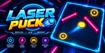 Laser Puck | HTML5 Puzzle Game