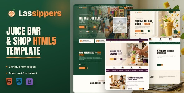 Lassippers - Juice Bar & Shop HTML5 Template Lassippers - Juice Bar & Shop HTML5 Template
