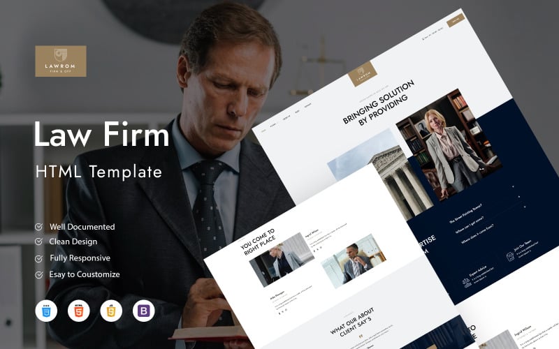 Lawrom - Law Firm HTML Template Lawrom - Law Firm HTML Template