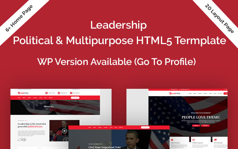 Leadership Political Bootstrap HTML5 Website Template Leadership Political Bootstrap HTML5 Website Template