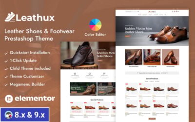 Leathux - Leather Shoes and Footwear Store PrestaShop Responsive Theme