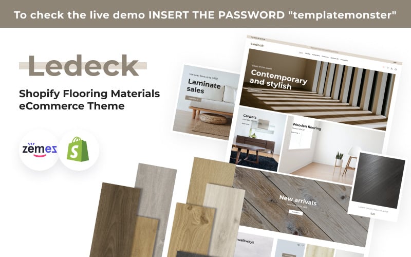 Ledeck - Shopify Flooring Materials eCommerce Theme Ledeck - Shopify Flooring Materials eCommerce Theme