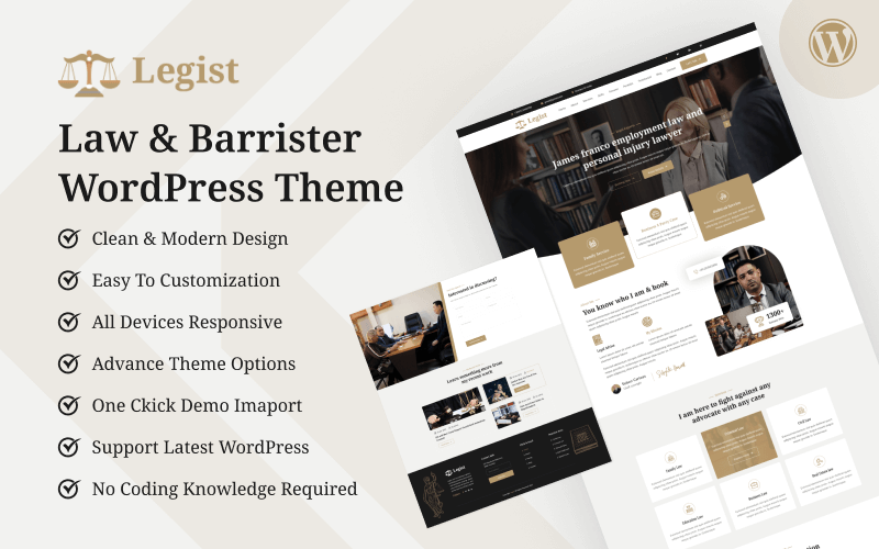 Legist - Law & Barrister Personal Portfolio WordPress Theme Legist - Law & Barrister Personal Portfolio WordPress Theme