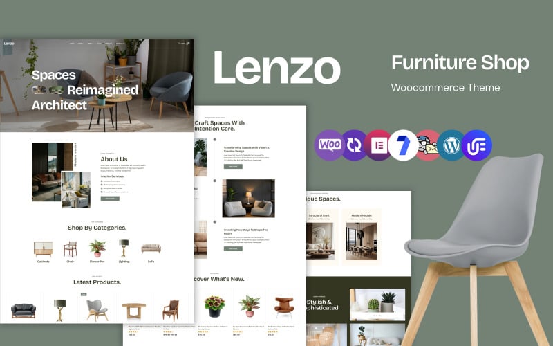 Lenzo - Furniture Store WooCommerce WordPress Theme Lenzo - Furniture Store WooCommerce WordPress Theme