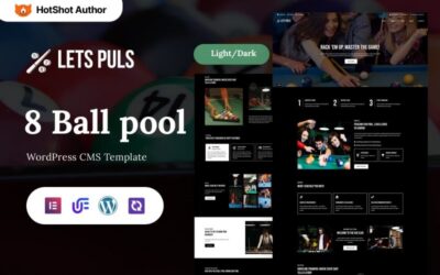 Lets Puls - Billiard Club WordPress Elementor Theme