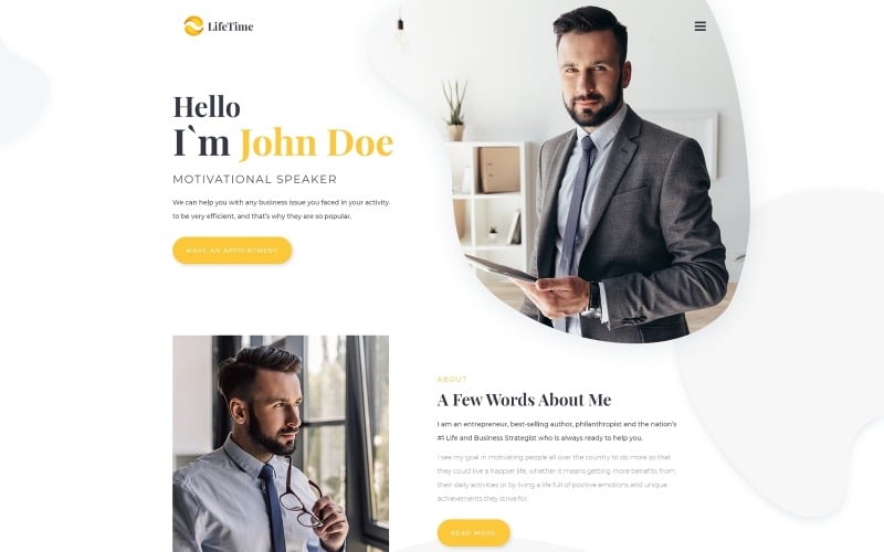LifeTime - Motivational Speaker Clean Multipage HTML5 Website Template LifeTime - Motivational Speaker Clean Multipage HTML5 Website Template