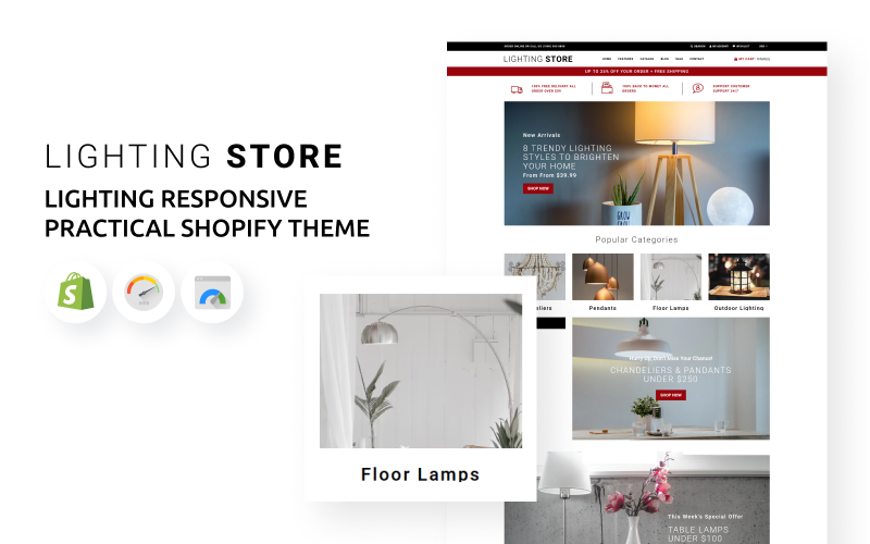 Lighting Store - Lighting Responsive Practical Shopify Theme Lighting Store - Lighting Responsive Practical Shopify Theme