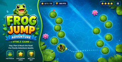 Lily Leap | Frog Jump Adventure HTML5 Game