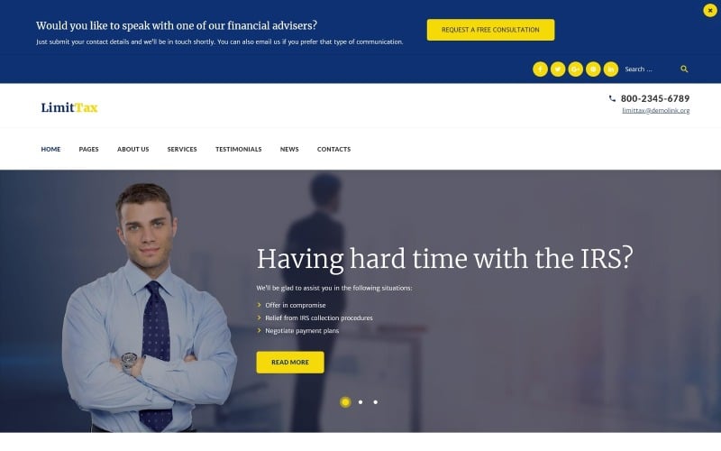 LimitTax - Auditing and Accounting WordPress Theme LimitTax - Auditing and Accounting WordPress Theme