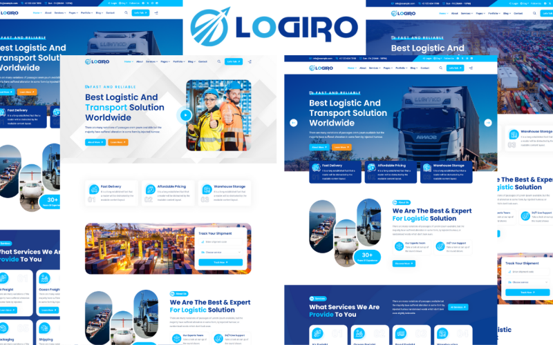 Logiro - Logistics And Transportation HTML5 Template Logiro - Logistics And Transportation HTML5 Template