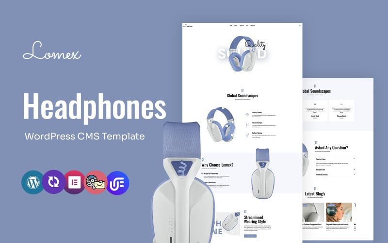 Lomex - Headphones Store Multipurpose WordPress Elementor Theme Lomex - Headphones Store Multipurpose WordPress Elementor Theme