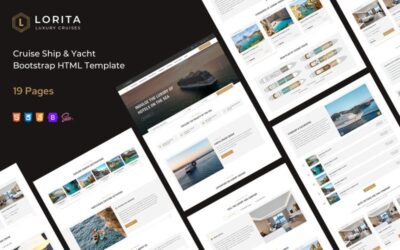 Lorita - Cruise Ship & Yacht Bootstrap HTML Template