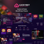 Lucky Bet - Casino & Poker WordPress Theme