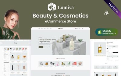 Lumiva – Cosmetics & Beauty Products Store Horizon Structure Shopify 2.0 Theme