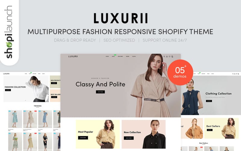 Luxurii - Multipurpose Fashion Responsive Shopify Theme Luxurii - Multipurpose Fashion Responsive Shopify Theme