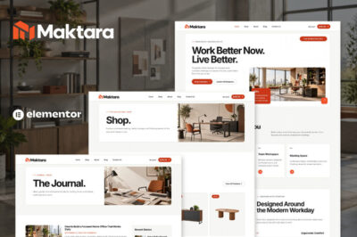Maktara - Office Furniture & Workspace Store Elementor Pro Template Kit