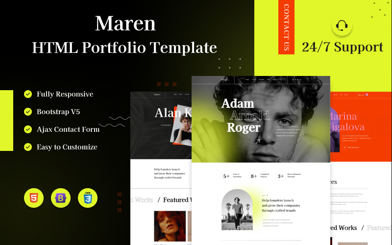 Maren - Portfolio HTML Template Maren - Portfolio HTML Template