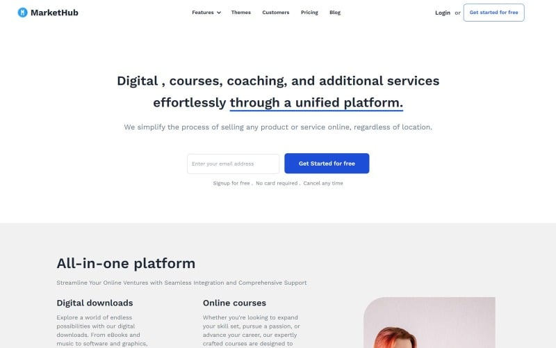 Markethub | Digital Platform Website Template Markethub | Digital Platform Website Template