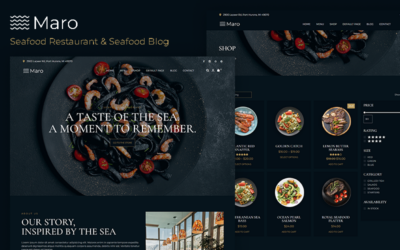 Maro – Seafood Restaurant & Seafood Blog WooCommerce Theme