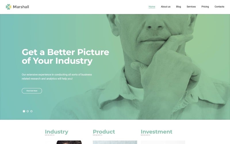 Marshall - Business Analysis and Market Research Agency WordPress Theme Marshall - Business Analysis and Market Research Agency WordPress Theme