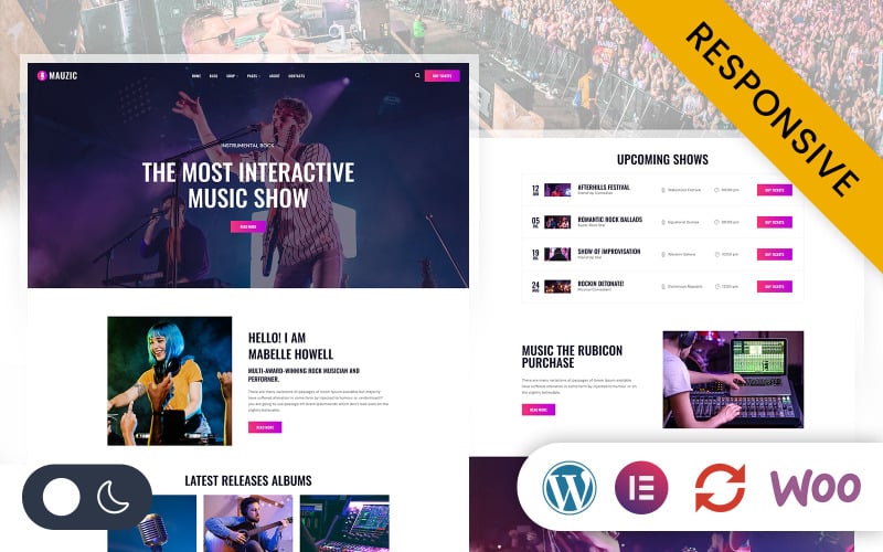 Mauzic - Music Artist Elementor WordPress Responsive Theme Mauzic - Music Artist Elementor WordPress Responsive Theme