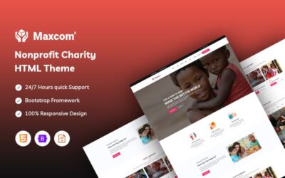 Maxcom - Nonprofit Charity Website Template