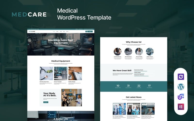 Medcare - Medical Equipment WordPress Elementor Theme Medcare - Medical Equipment WordPress Elementor Theme