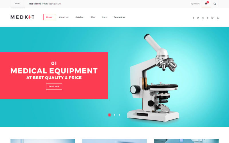 Medical Equipment Responsive Shopify Theme Medical Equipment Responsive Shopify Theme