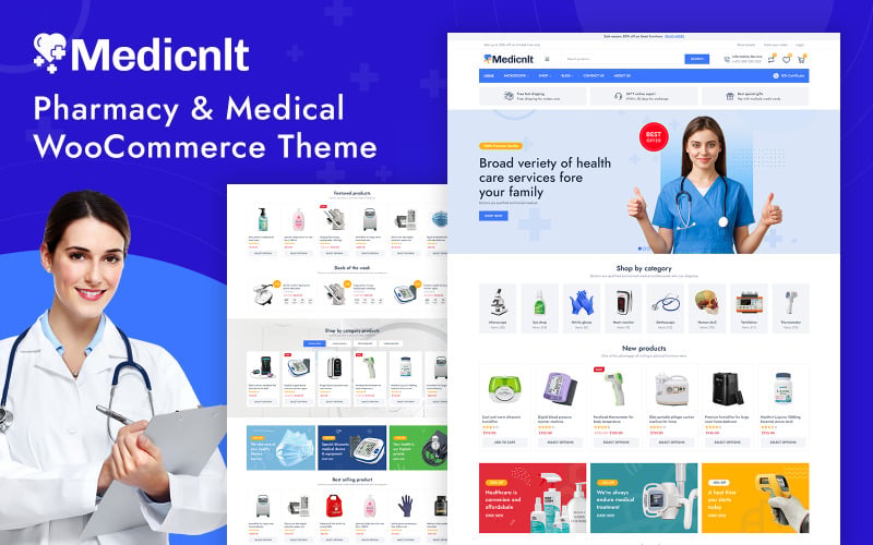 Medicnlt - Pharmacy & Medical Store WooCommerce Theme Medicnlt - Pharmacy & Medical Store WooCommerce Theme