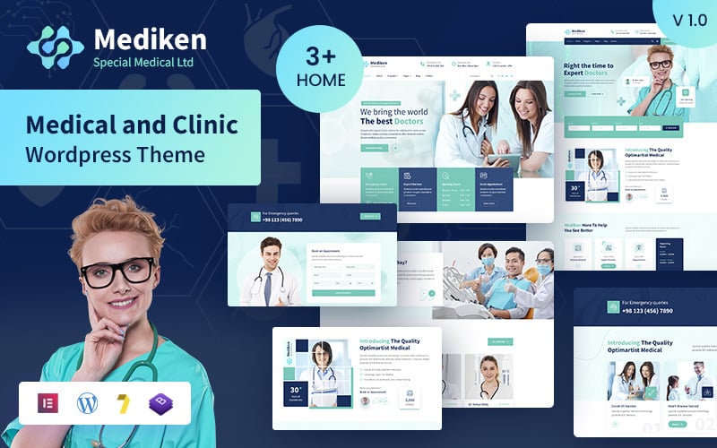 Mediken - Medical & Clinic Service WordPress Theme. Mediken - Medical & Clinic Service WordPress Theme.