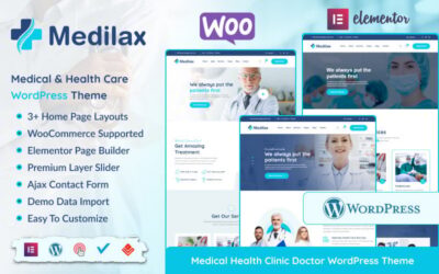 Medilax -  Medical Service Health Clinic Doctor WooCommerce Theme