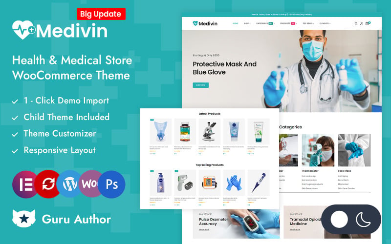 Medivin - Health & Medical Store Elementor WooCommerce Responsive Theme Medivin - Health & Medical Store Elementor WooCommerce Responsive Theme