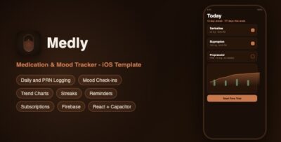 Medly | Medication and Mood Tracker - React
